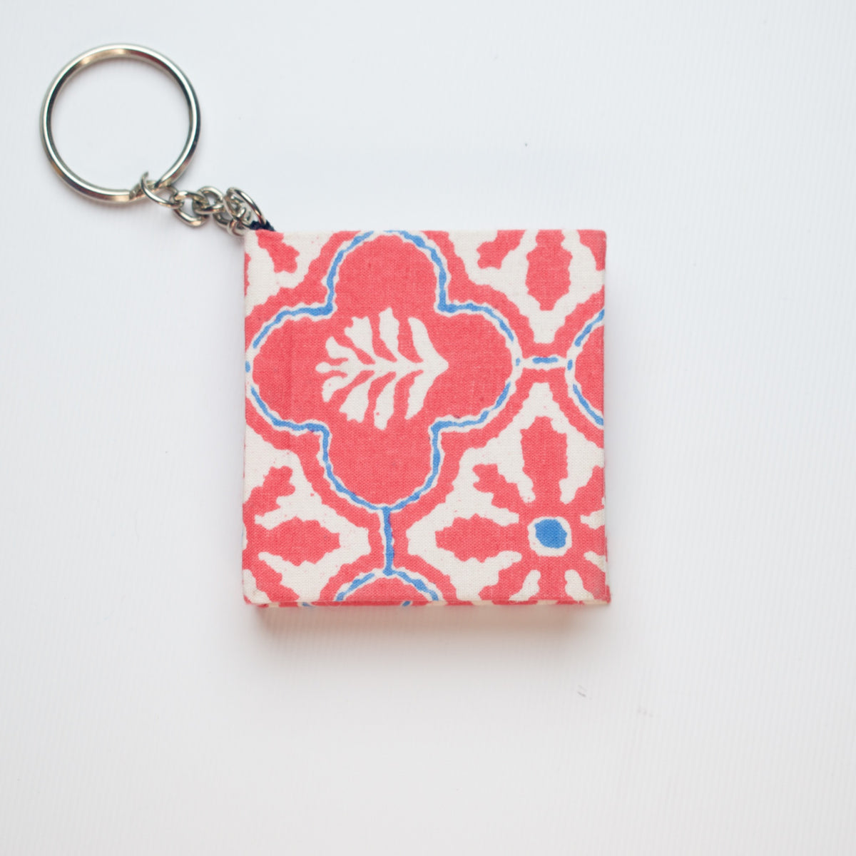 Pink Floral keychain diary product view