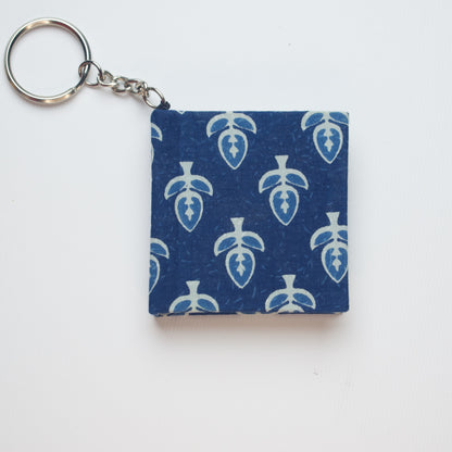 Blue Leaf keychain diary product view