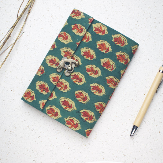 Green Leaf lock diary