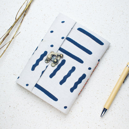 Blue Stripe lock diary