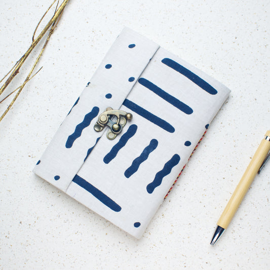 Blue Stripe lock diary