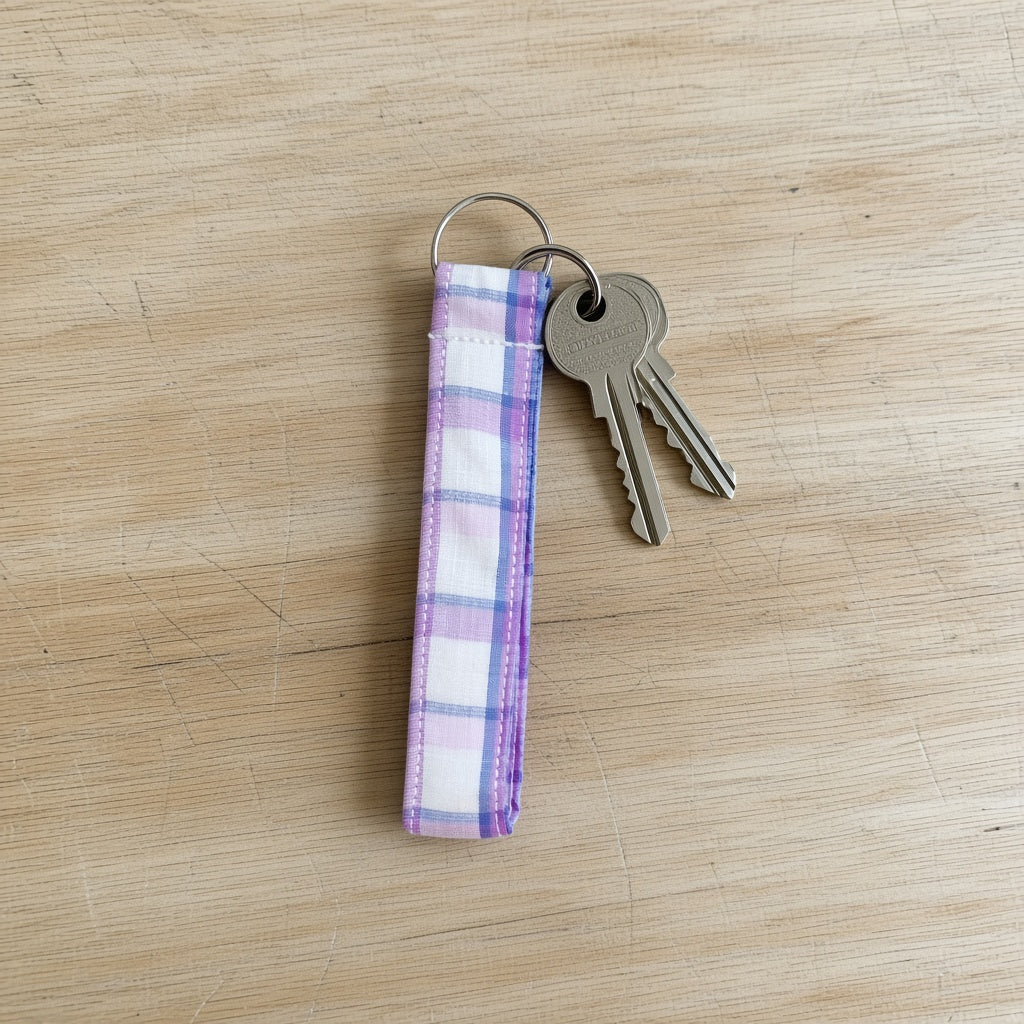Purple Check keyring product view