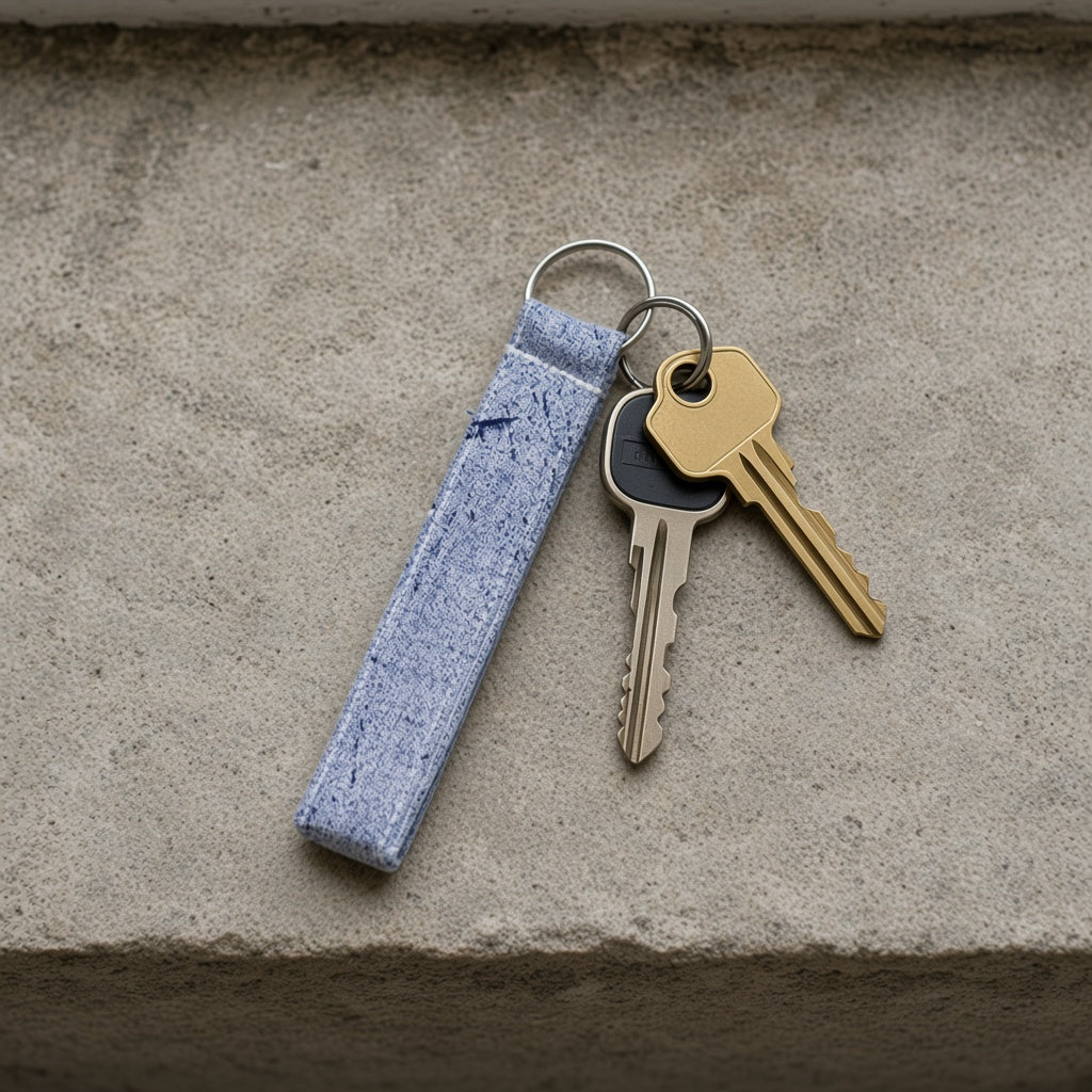 Blue Woven keyring product view
