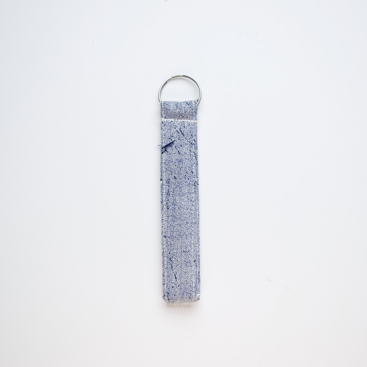 Blue Woven keyring detail view