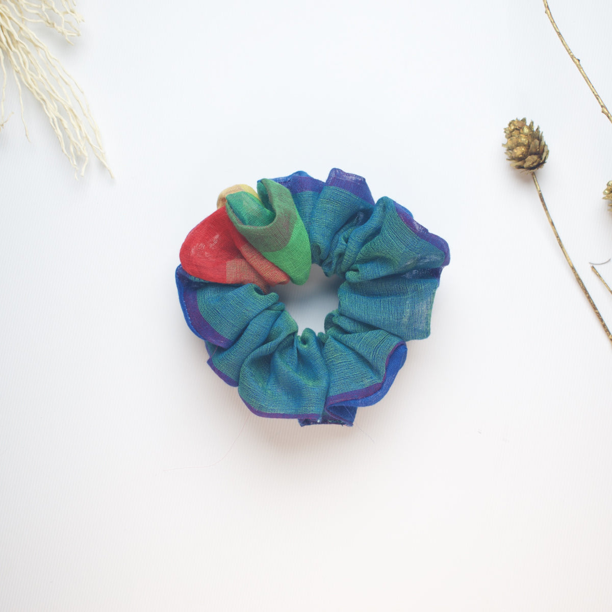 Multi Checked scrunchie product view