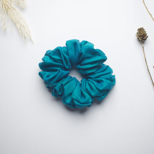 Blue Solid scrunchie product view