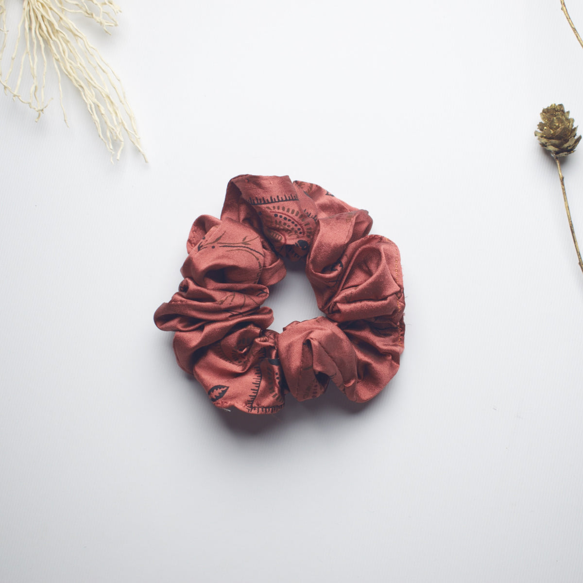 Brown Ethnic scrunchie product view