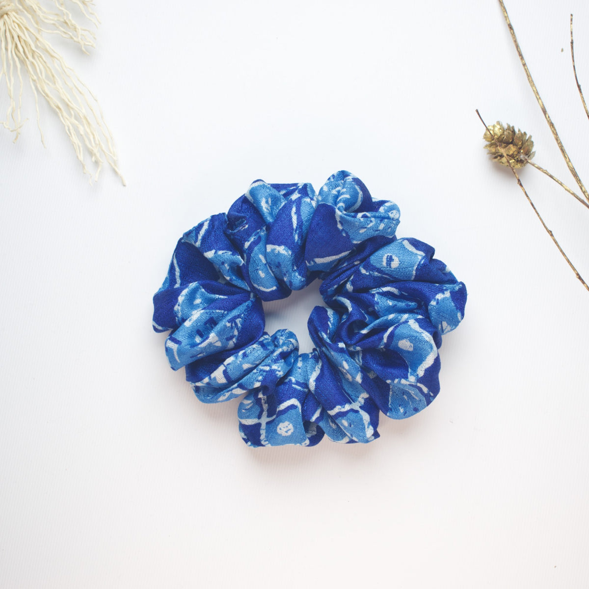 Blue Abstract scrunchie product view