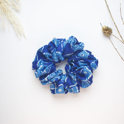 Blue Abstract scrunchie product view