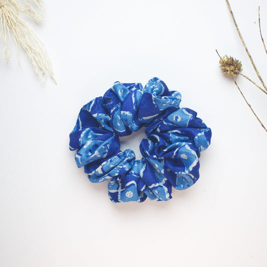 Blue Abstract scrunchie product view