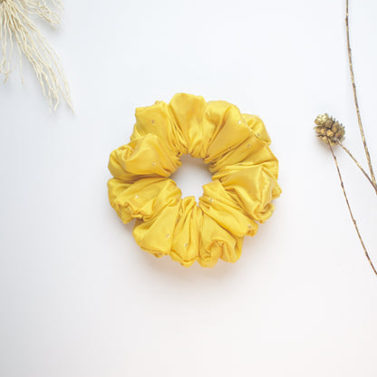Yellow Embellished scrunchie product view