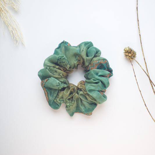 Green Ethnic scrunchie product view
