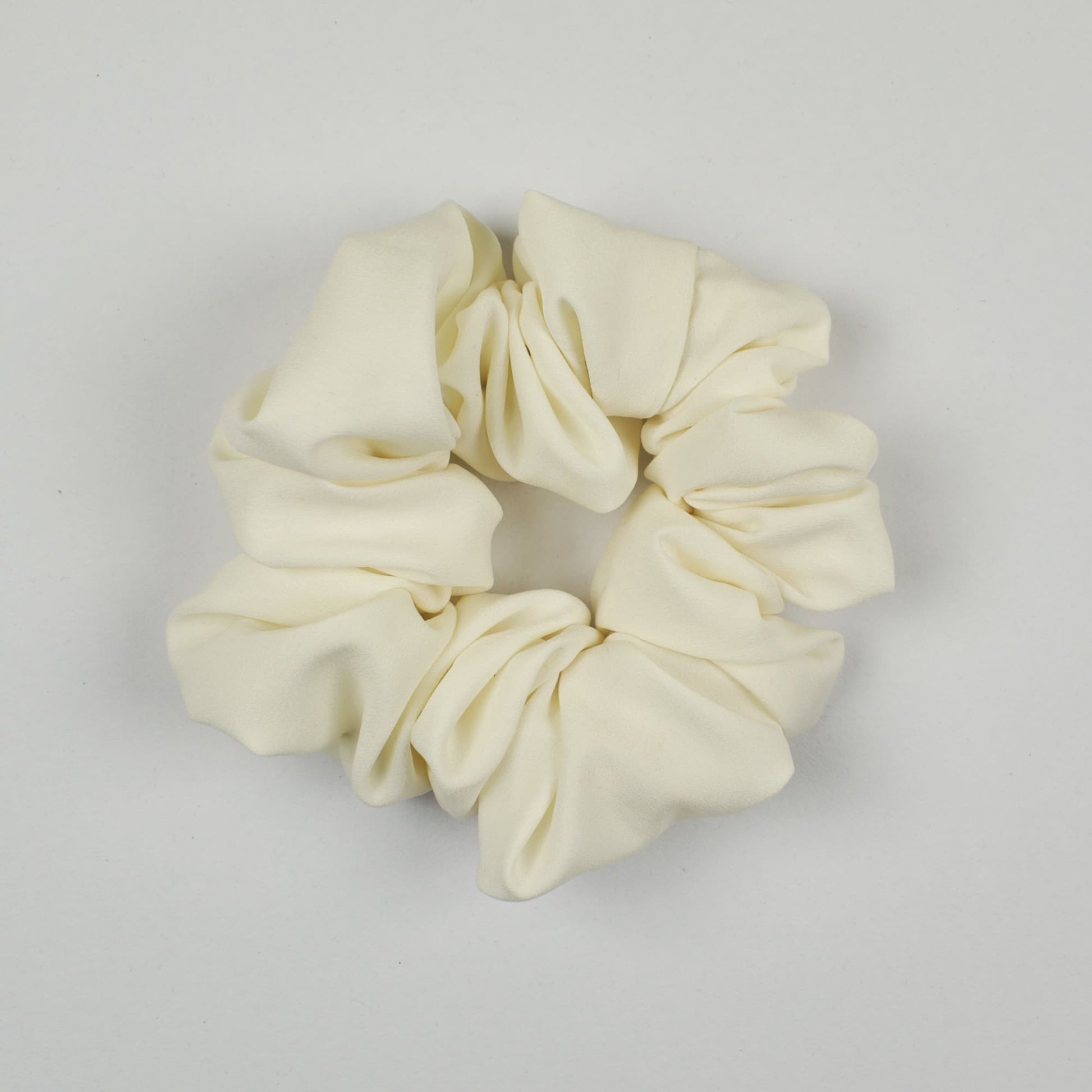 White Solid Off scrunchie product view