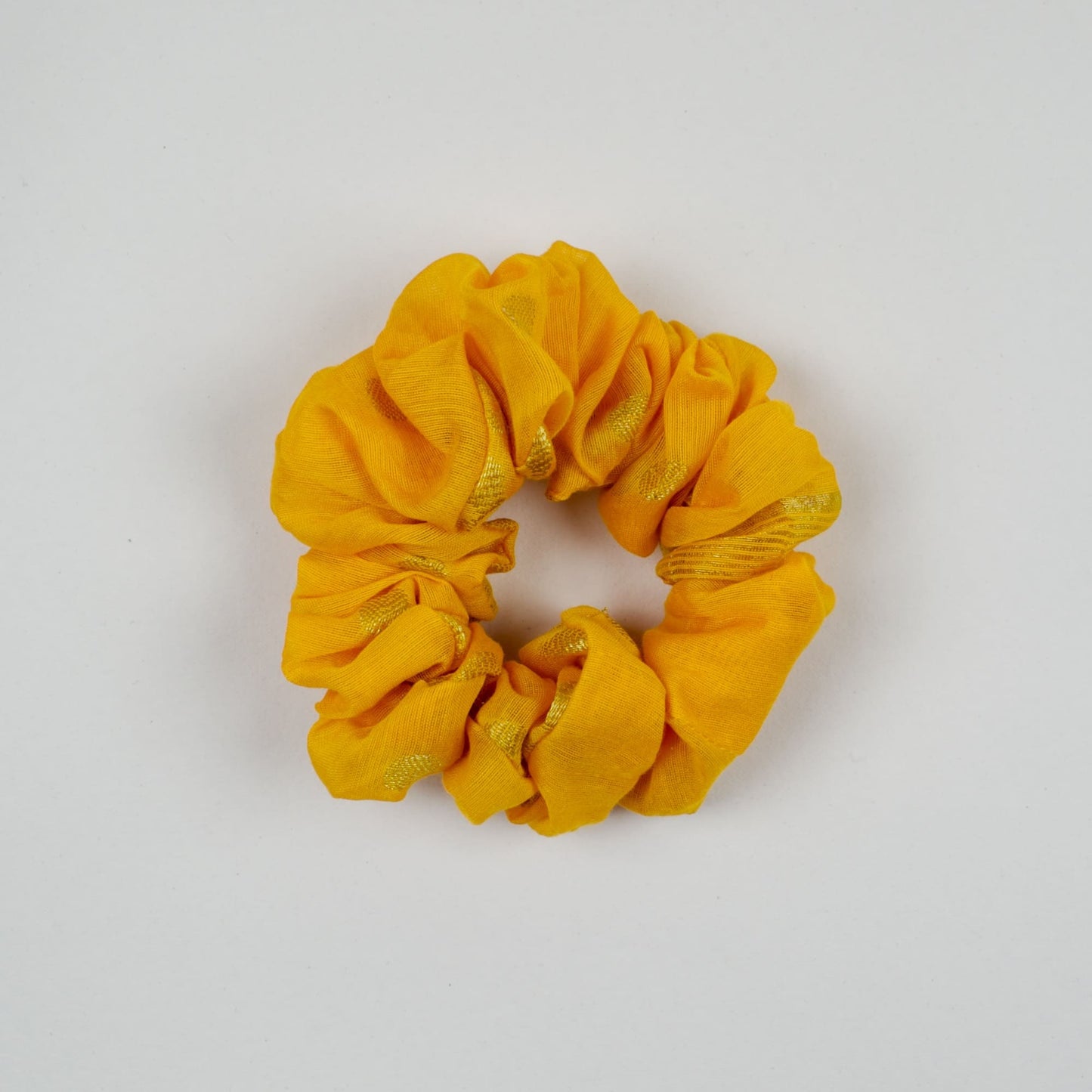 Yellow Solid scrunchie product view