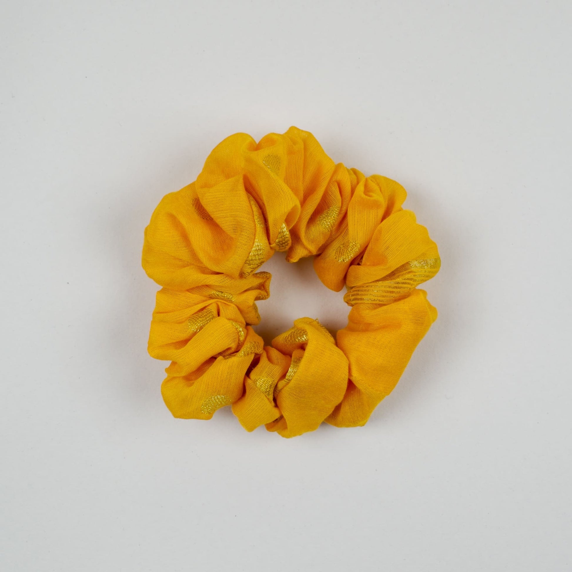 Yellow Solid scrunchie product view