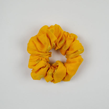 Yellow Solid scrunchie product view