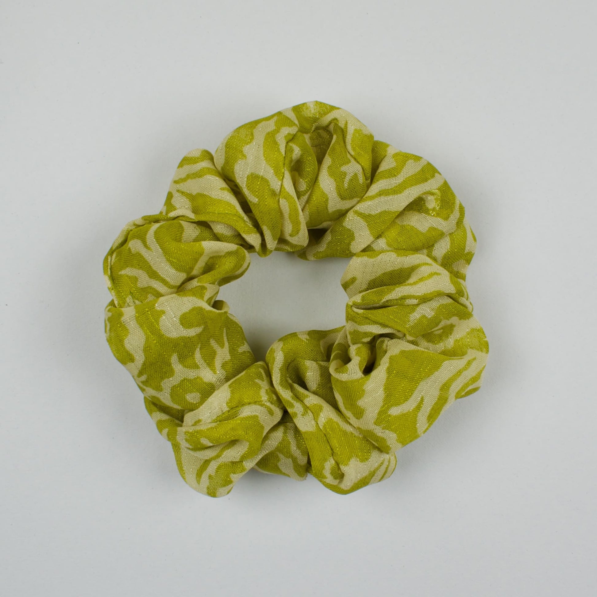 Green Abstract Print scrunchie product view