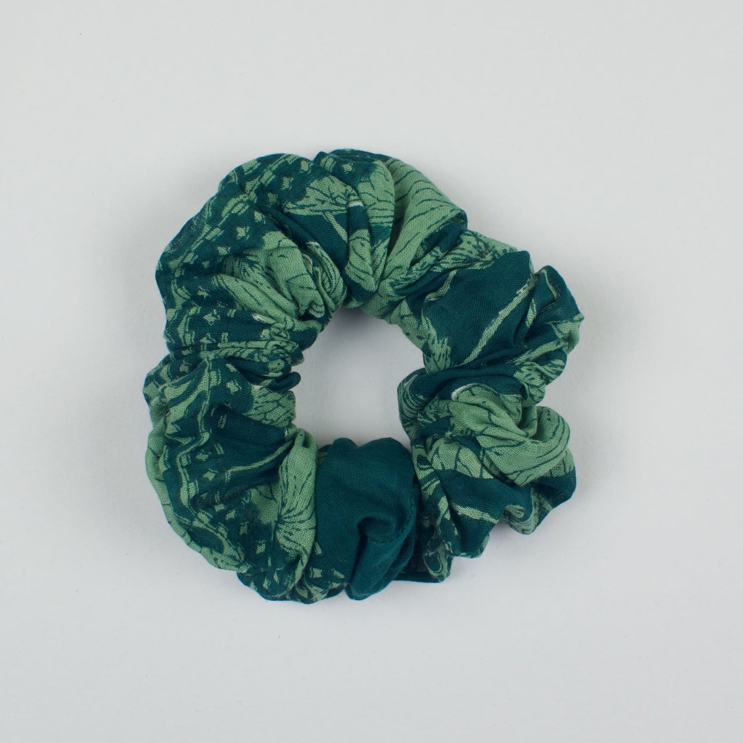 Green Abstract scrunchie product view