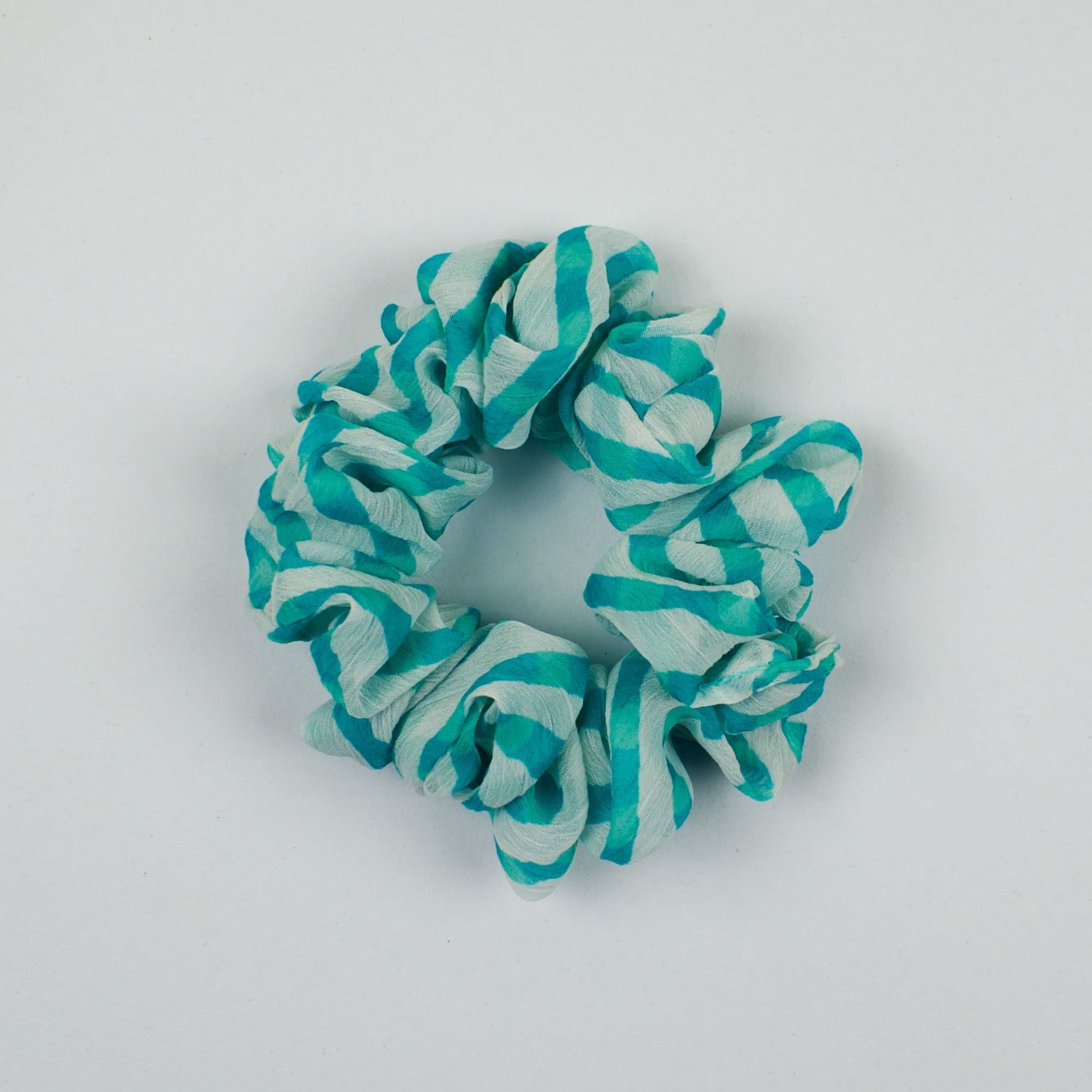 Blue Striped scrunchie product view