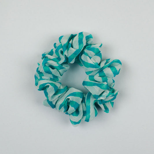 Blue Striped scrunchie product view