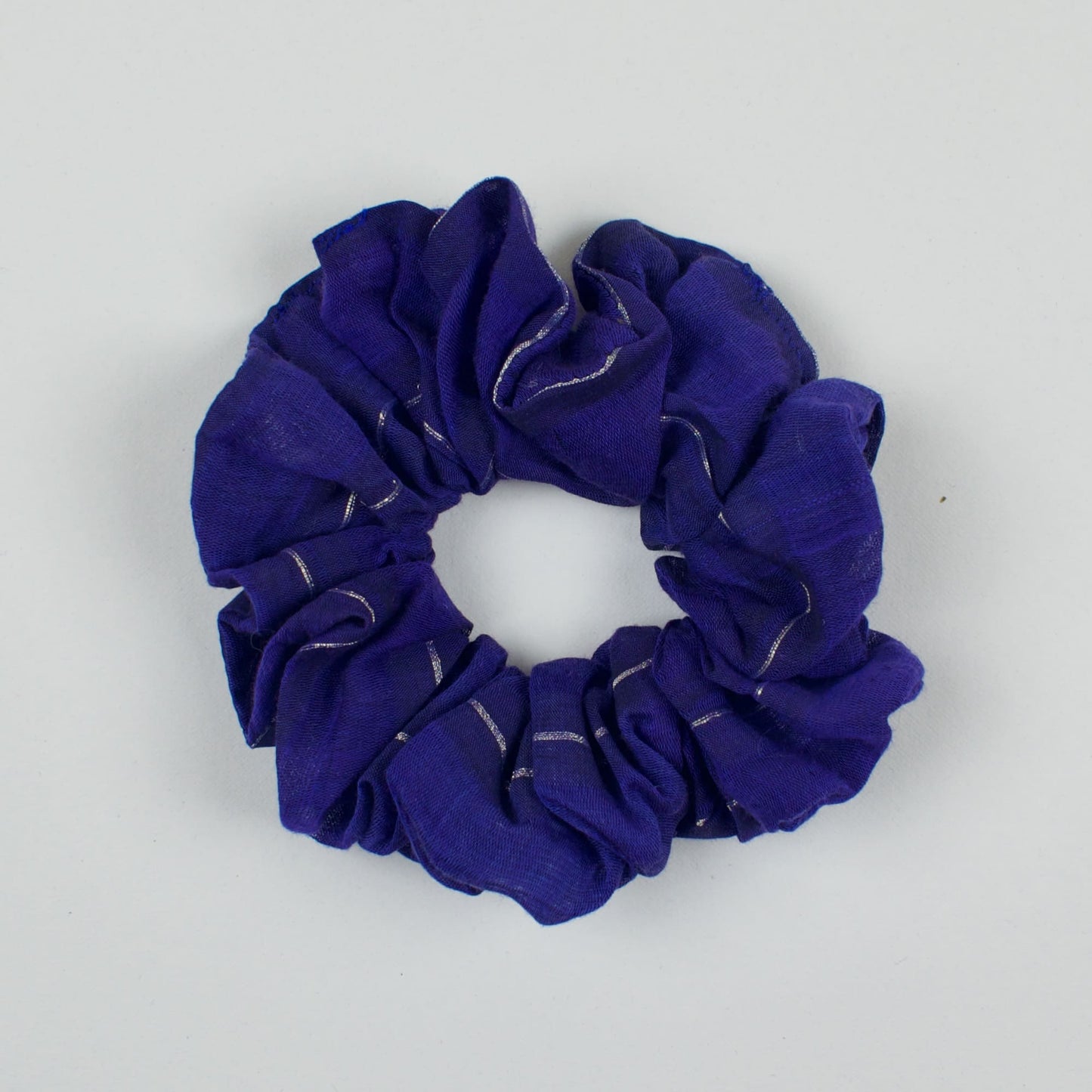 Blue Solid scrunchie product view