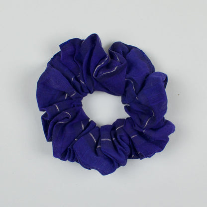 Blue Solid scrunchie product view