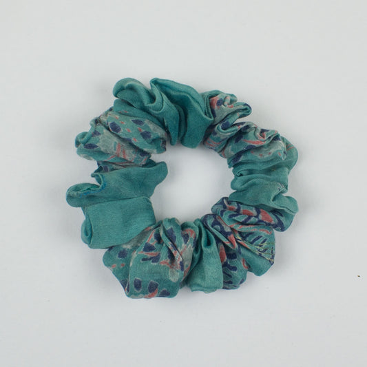 Blue Abstract Print scrunchie product view