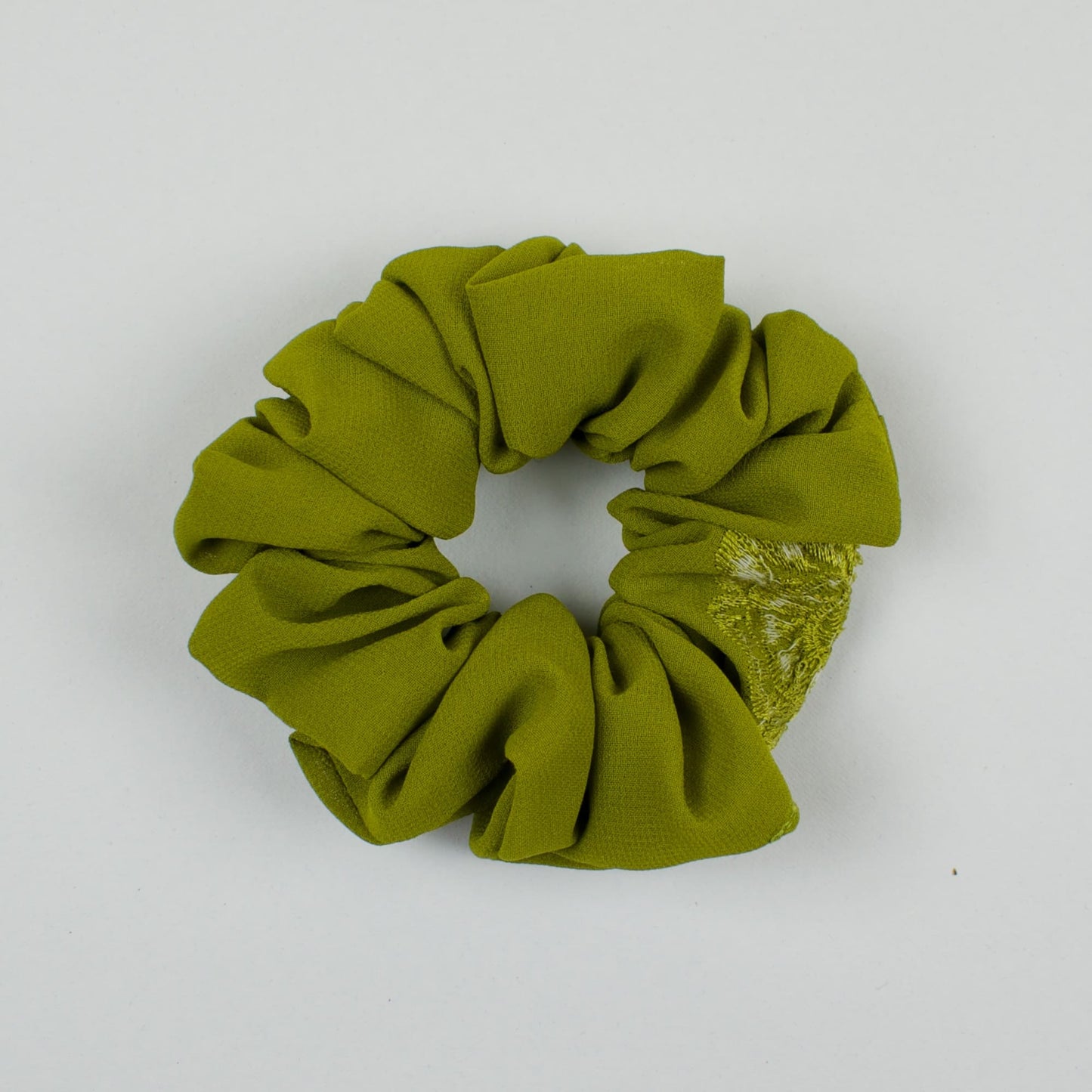 Green Solid scrunchie product view