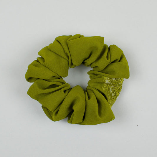 Green Solid scrunchie product view