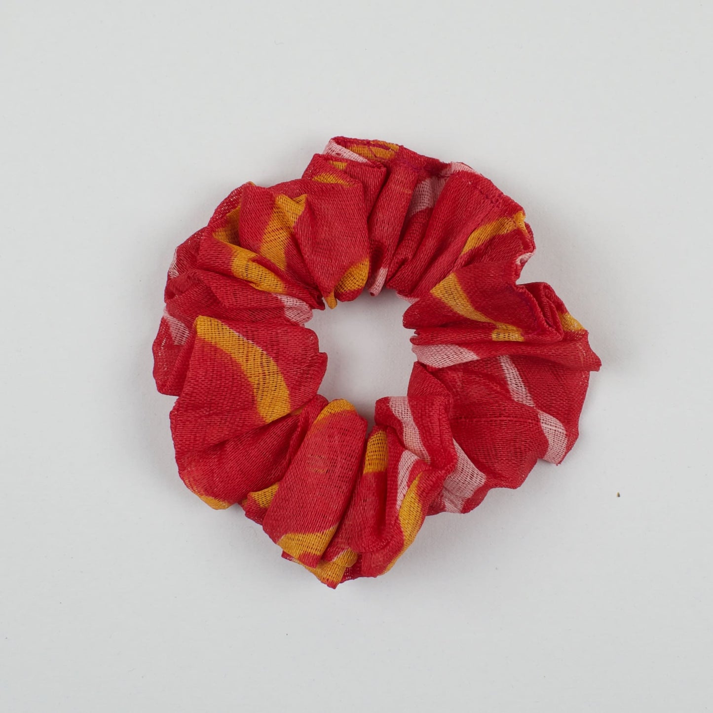 Red Ethnic Print scrunchie product view