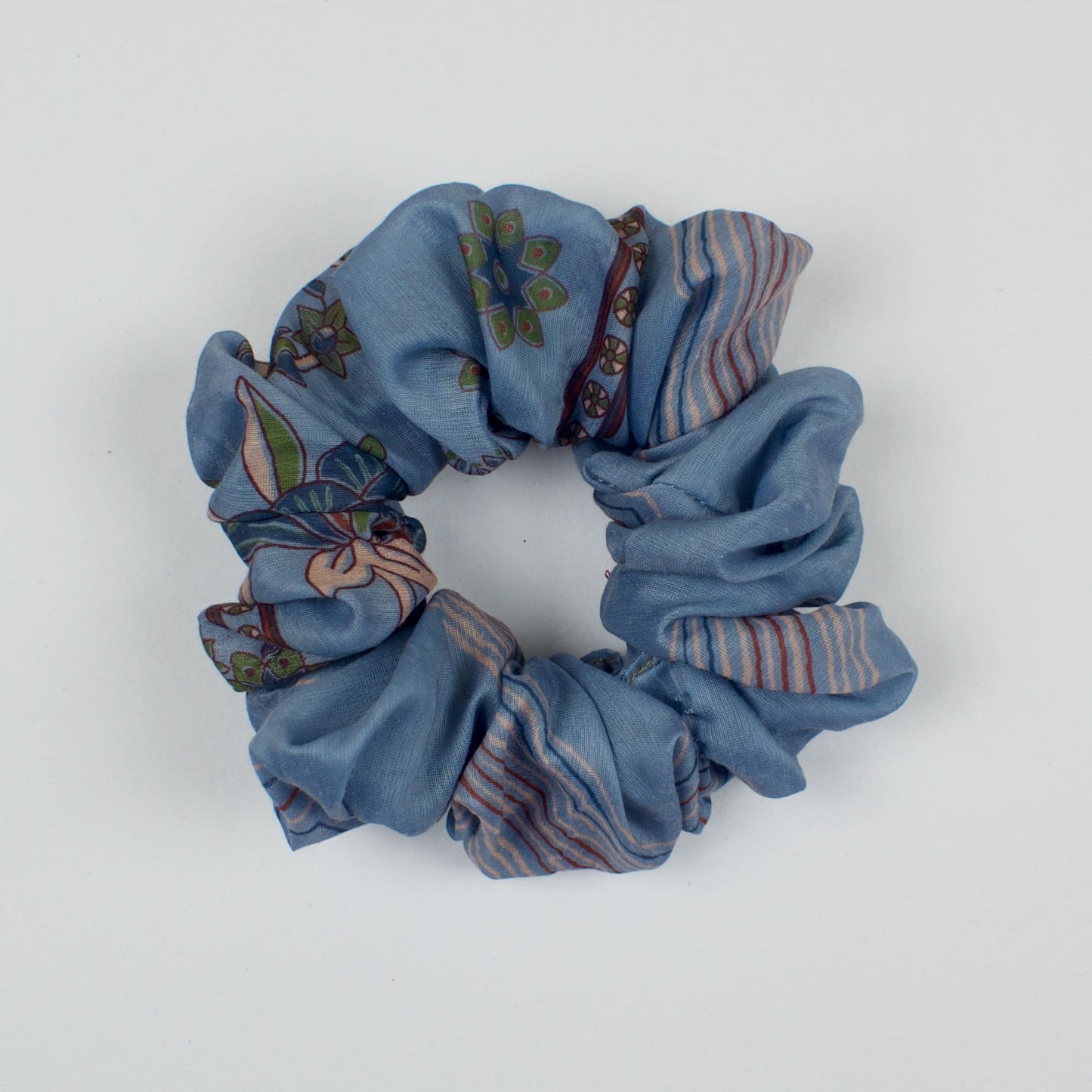 Blue Printed scrunchie product view