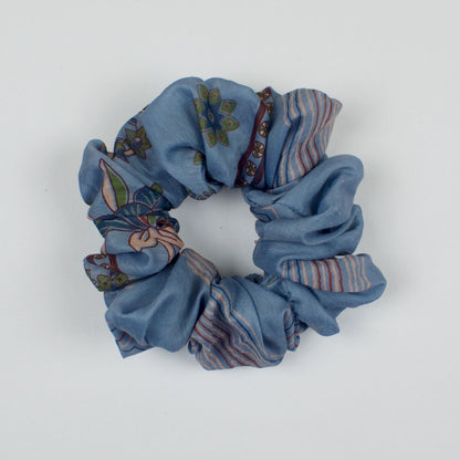 Blue Printed scrunchie product view