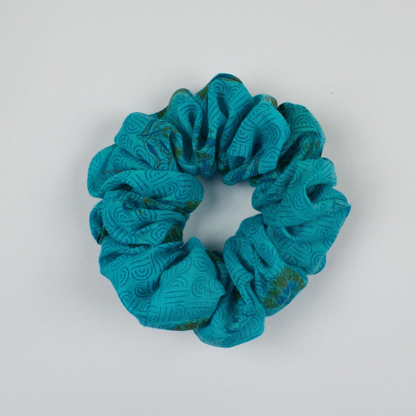 Blue Textured scrunchie product view