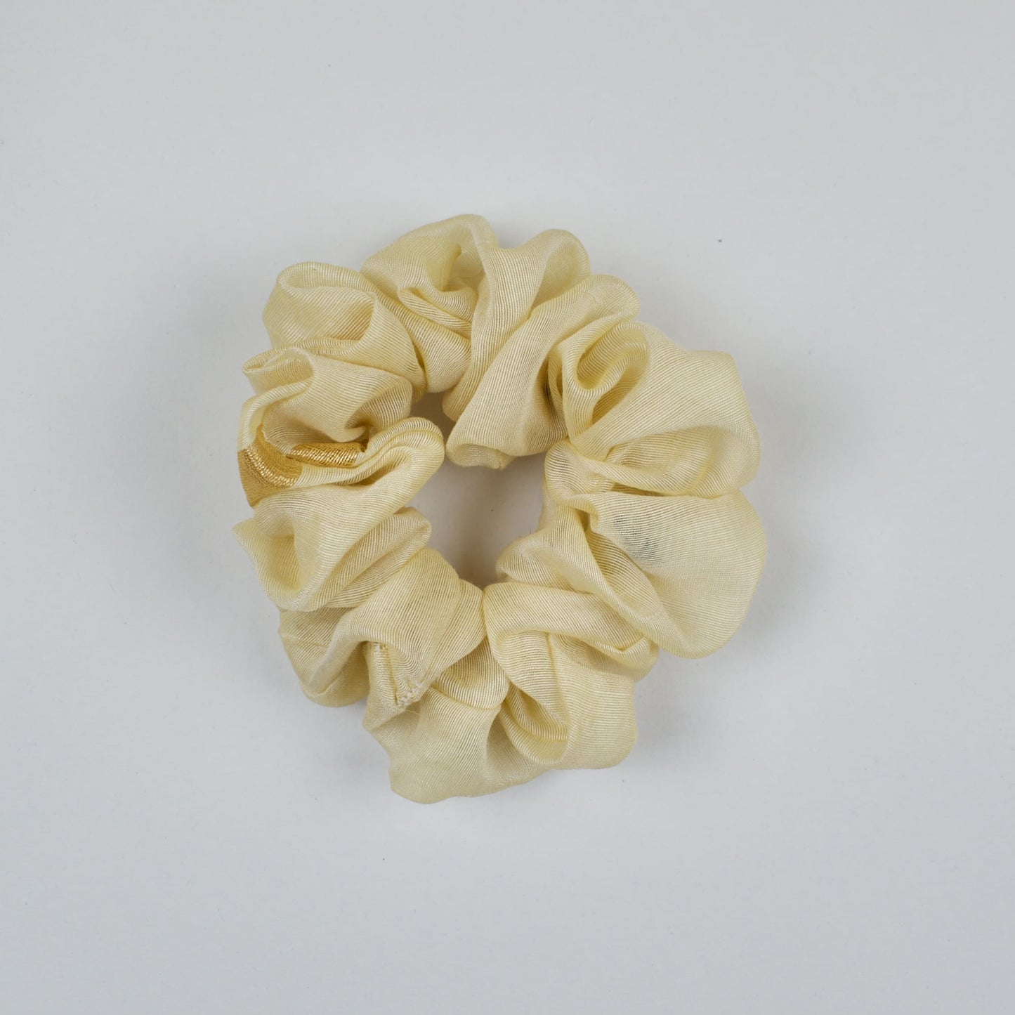 White Solid Off scrunchie product view